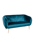 Canapé Juliette bleu vert 78 x 165 cm H 85 cm