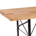 Wood-tafel rechthoekig 90 x 220 cm H 77 cm