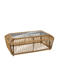 Table basse rotin Terrasse 65 x 120 cm H 40 cm