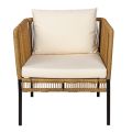 Zetel Rotin Terrasse 70 x 68 cm H 70 cm