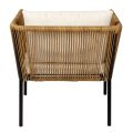 Zetel Rotin Terrasse 70 x 68 cm H 70 cm