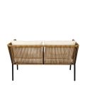 Canapé rotin Terrasse 68 x 126 cm H 70 cm