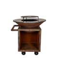 Barbecue Corten avec grille Ø 95 cm H 115 cm