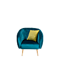 Coussin Juliette vert 40 x 40 cm
