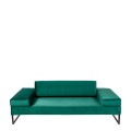 Canapé Happy Hour velours vert 205 x 100 x H 53 cm