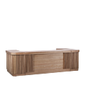 Bar nature avec angle arrondi 60 x 160 cm H 108 cm