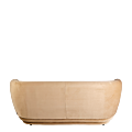 Canapé velours Elton taupe 78 x 170 cm H 70 cm