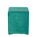 Pouf Kidman Velours vert 40 x 40 x H 48 cm