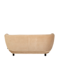 Elton sofa in taupekleurig  fluweel met verhoog 78 x 170 cm H80cm