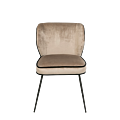 Chaise Dandy velours taupe