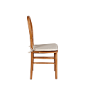 Chaise Sphinx avec coussin crème