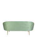 Sofa Sofia varengroen 83 x 190 cm H 76 cm