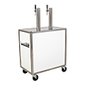 Bar à bière sur roulettes avec 1 tête Sankey et 1 Alumasc