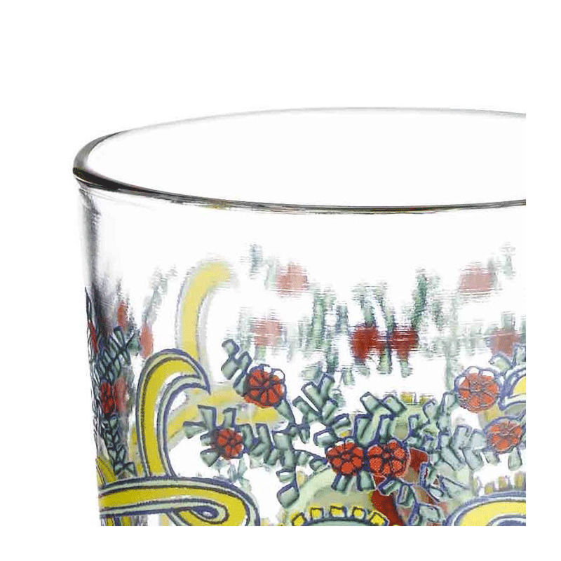 Gekleurd theeglas 10cl