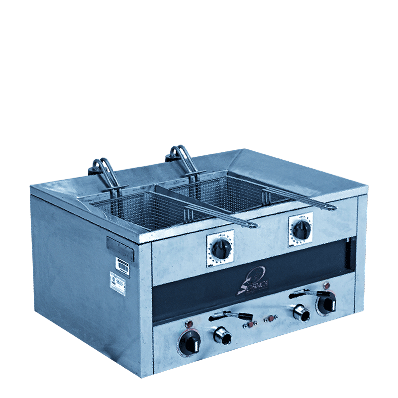 Elektrische dubbele friteuse 220 v