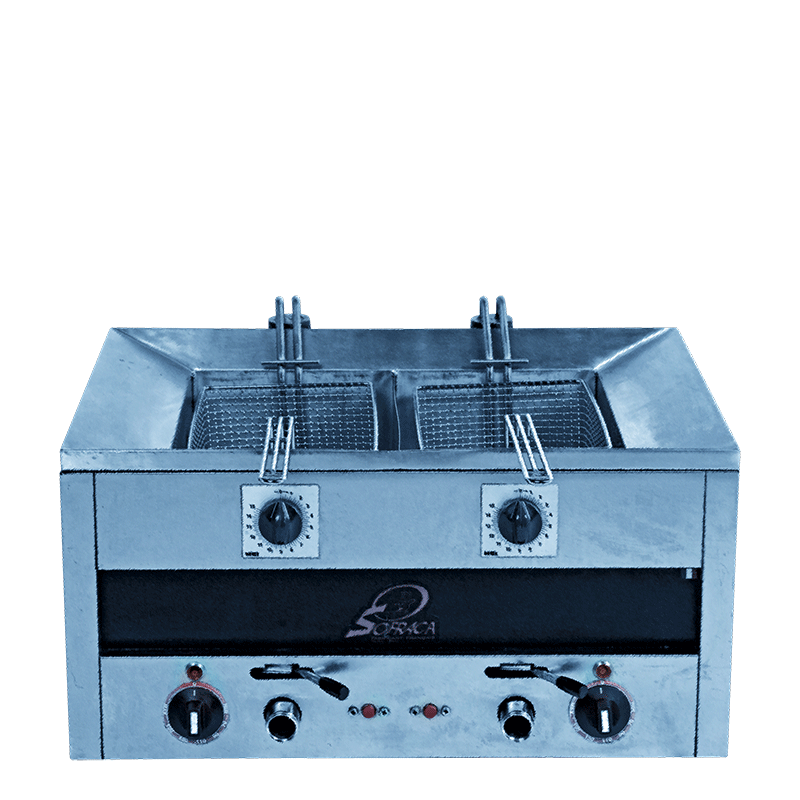 Friteuse double électrique 220 V 14 L