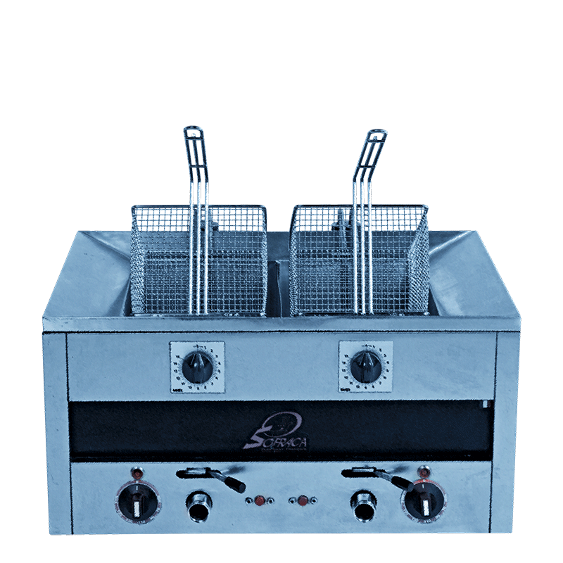 Friteuse double électrique 220 V 14 L