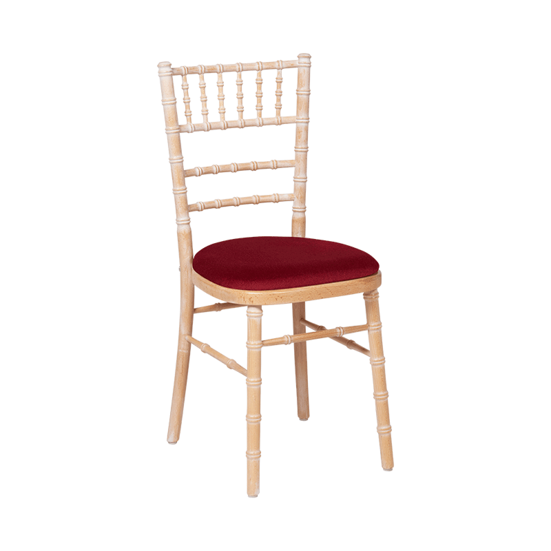Chaise Natura avec galette bordeaux