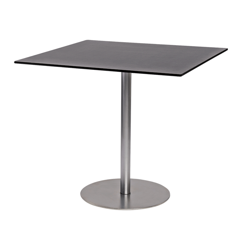 Table Brio noire 75 x 75 cm