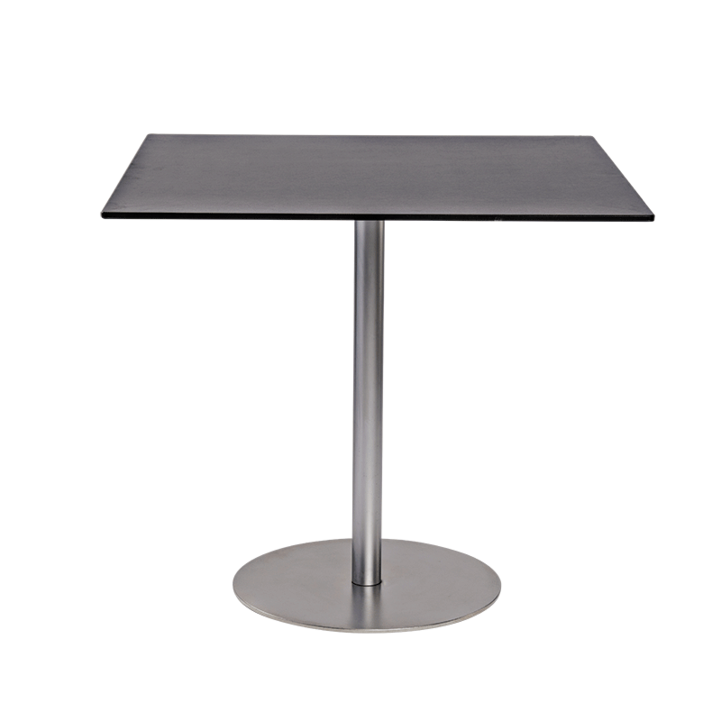 Table Brio noire 75 x 75 cm