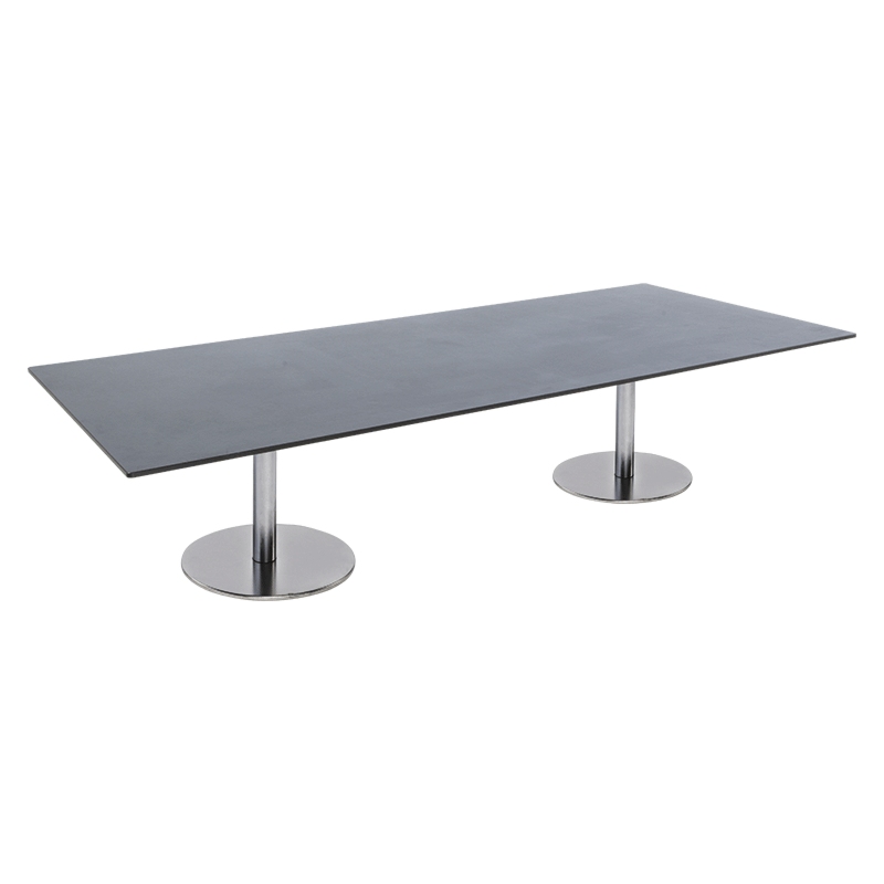 Table basse Brio noire 75 x 180 cm H 40 cm