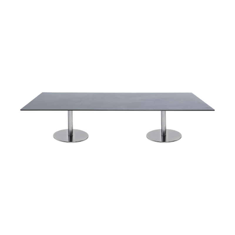 Table basse Brio noire 75 x 180 cm H 40 cm