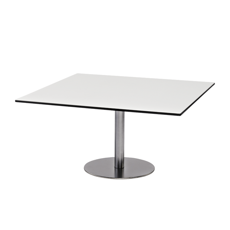 Table basse Brio blanche 75 x 75 cm H 40 cm