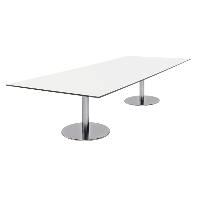 Table basse Brio blanche 75 x 180 cm H 40 cm