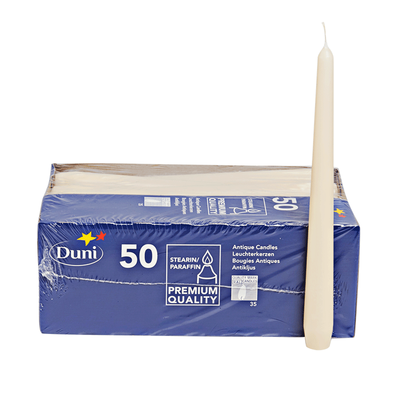 Bougies Duni ivoires (50p)