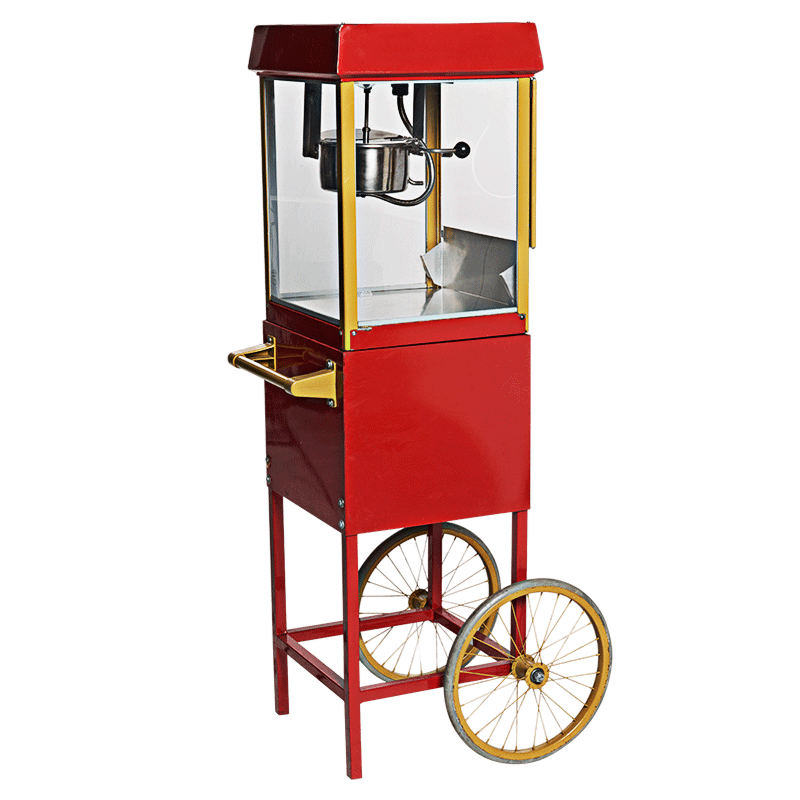 Popcornmachine met wagentje 220 V - 1500 W