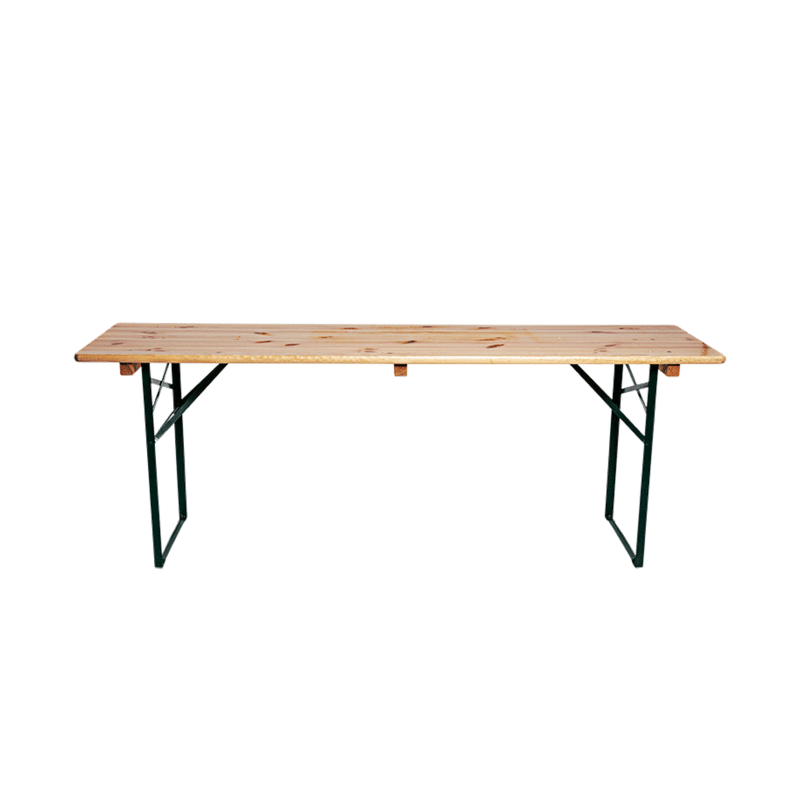 Table en pin 70 x 220 cm H 73 cm