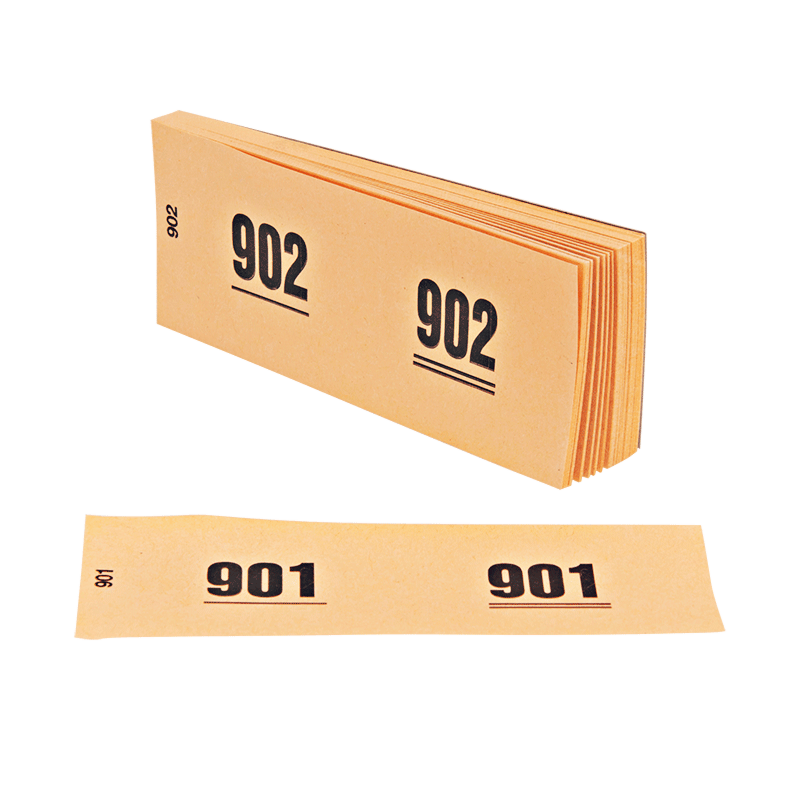 Tickets vestiaire en papier (100p)