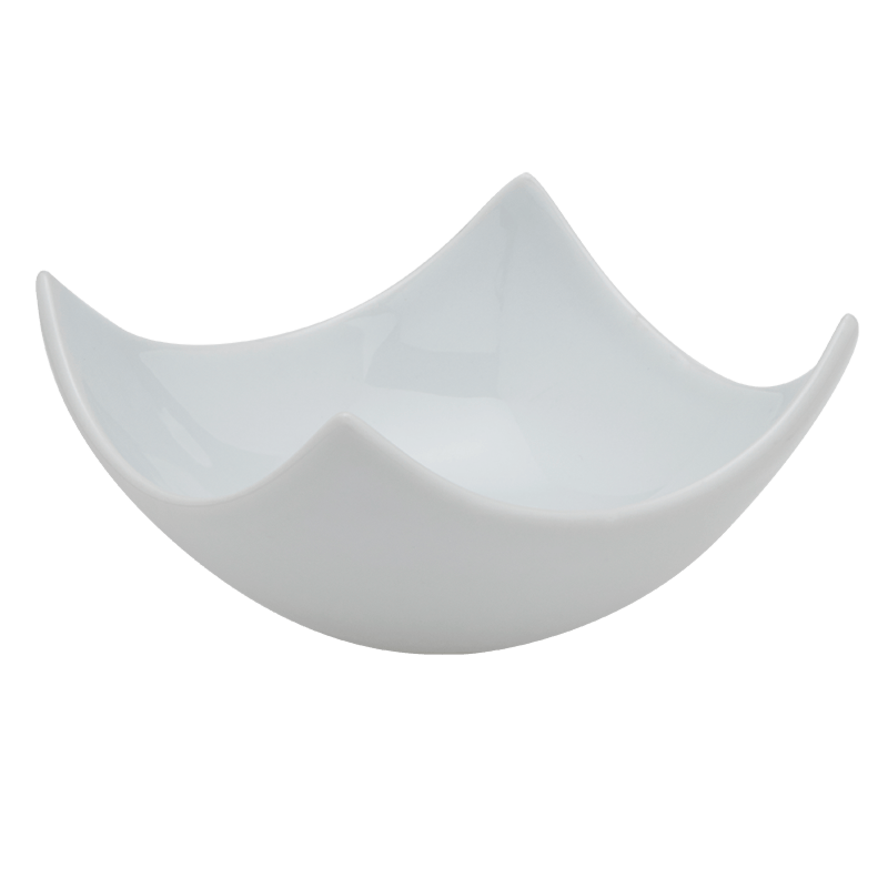 Mini assiette carrée coins relevés 8 x 8 cm 5 cl