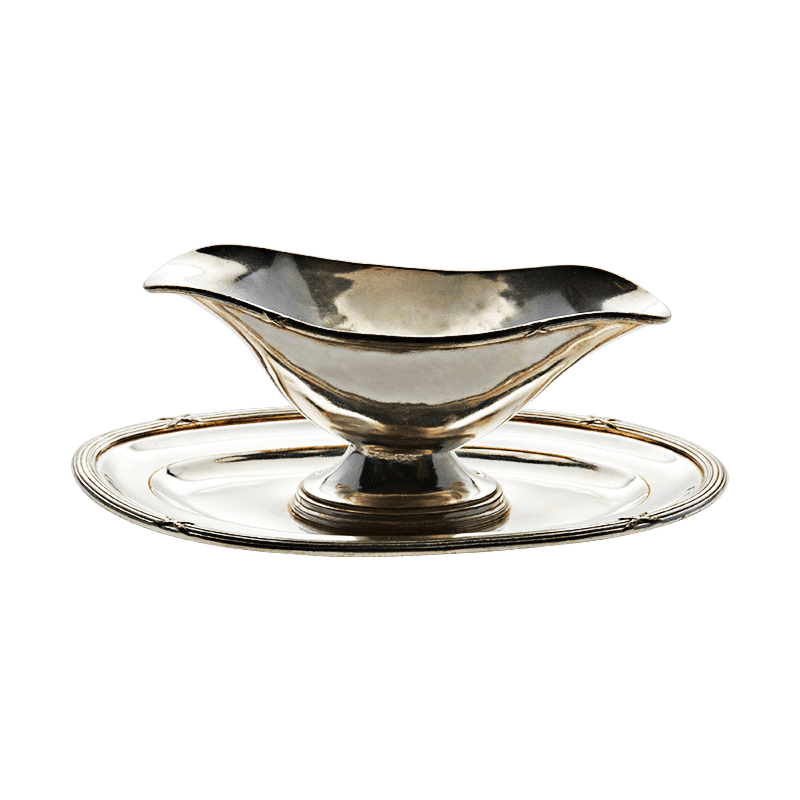 Zilveren sauskom 25 cl