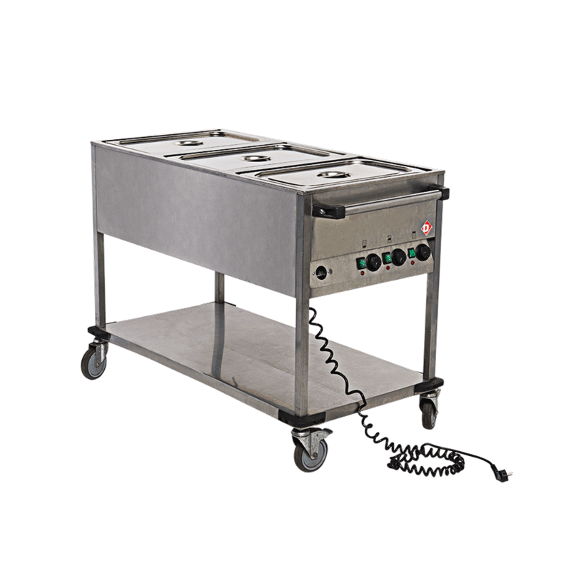 Chariot bain-marie 3 GN1/1 220 V - 2500 W