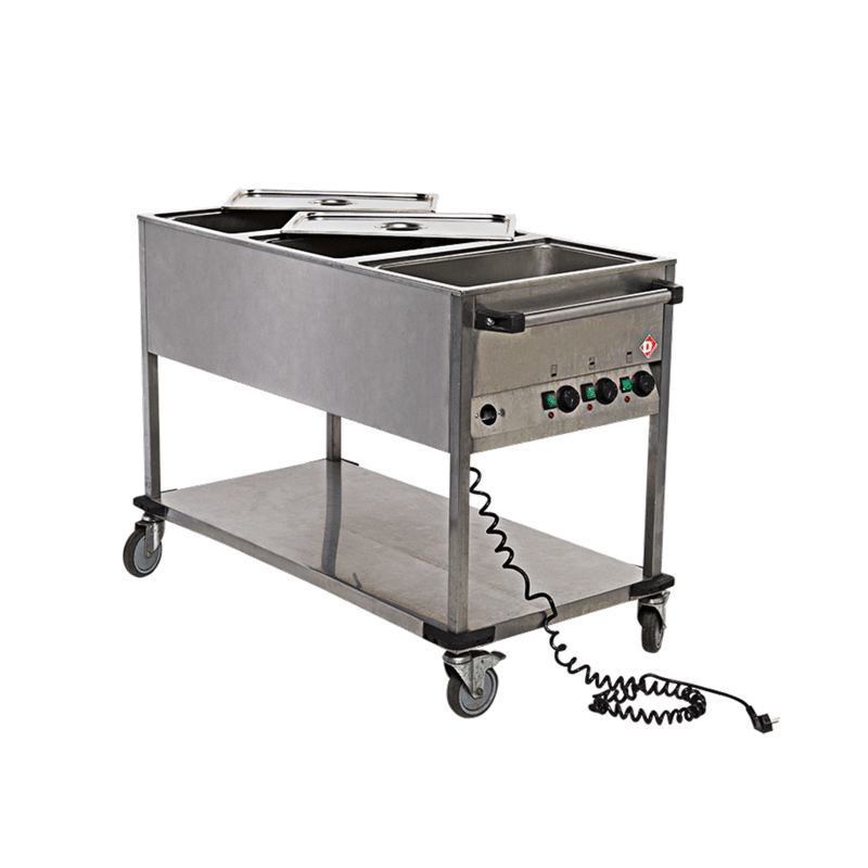 Chariot bain-marie 3 GN1/1 220 V - 2500 W
