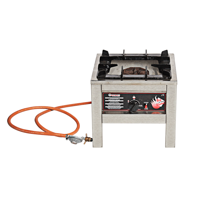 Gasbrander 1 pit op voet H 50 cm