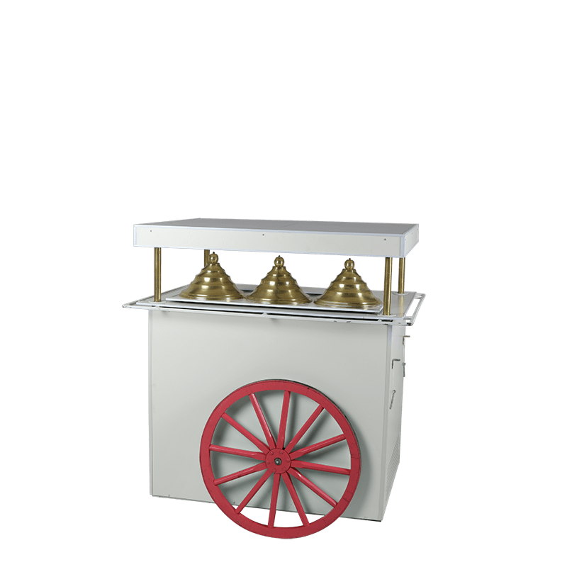 Charrette à glace rose réfrigérée 220 V - 200 W