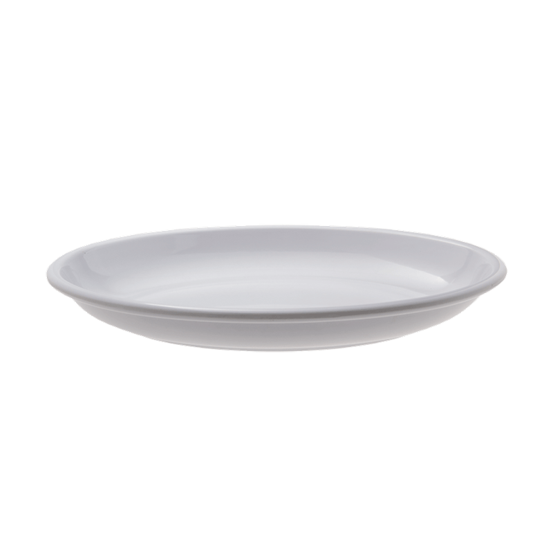 Plat ovale blanc en mélamine 50 x 36 cm