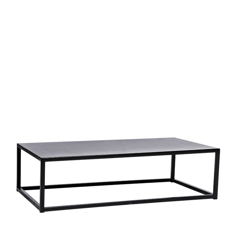 Table basse Linea noire 60 x 97 cm H 27 cm