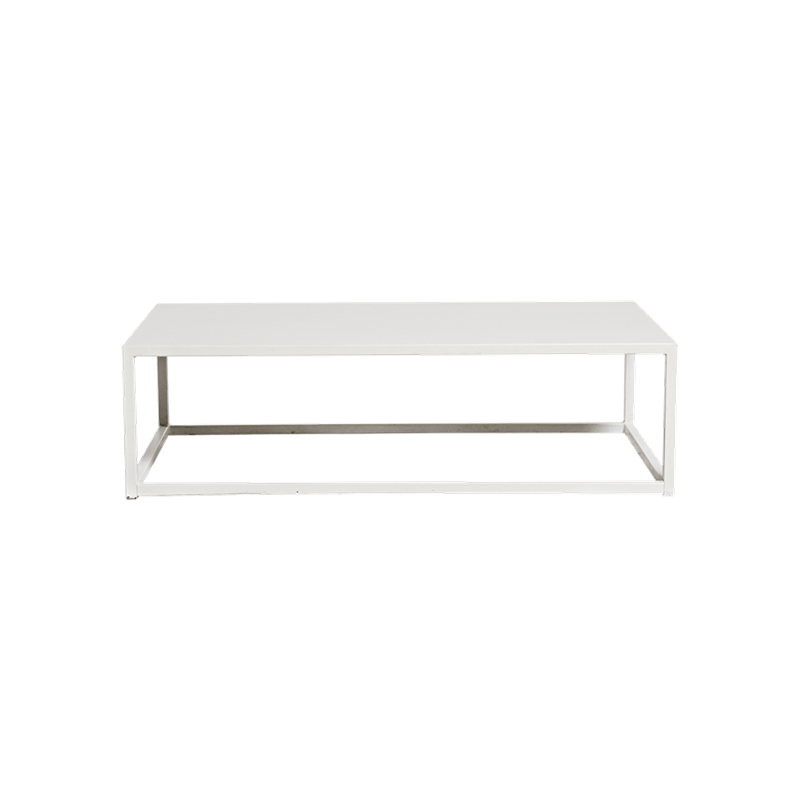 Table basse Linea blanche 60 x 97 cm H 27 cm
