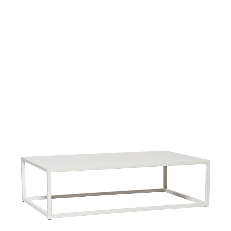Table basse Linea blanche 60 x 97 cm H 27 cm