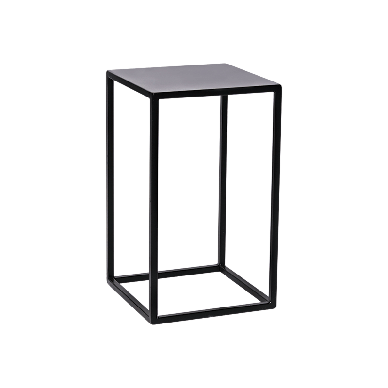 Table medium Quadra noire 40 x 40 x H 68 cm