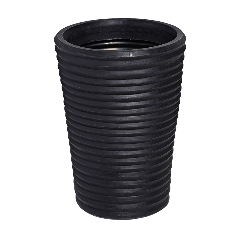 Gestreepte zwarte paraplubak 