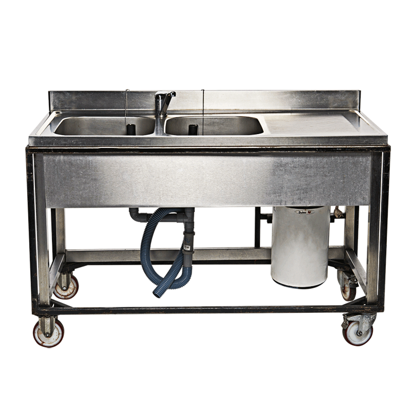 Evier double avec boiler 10 L 220 V