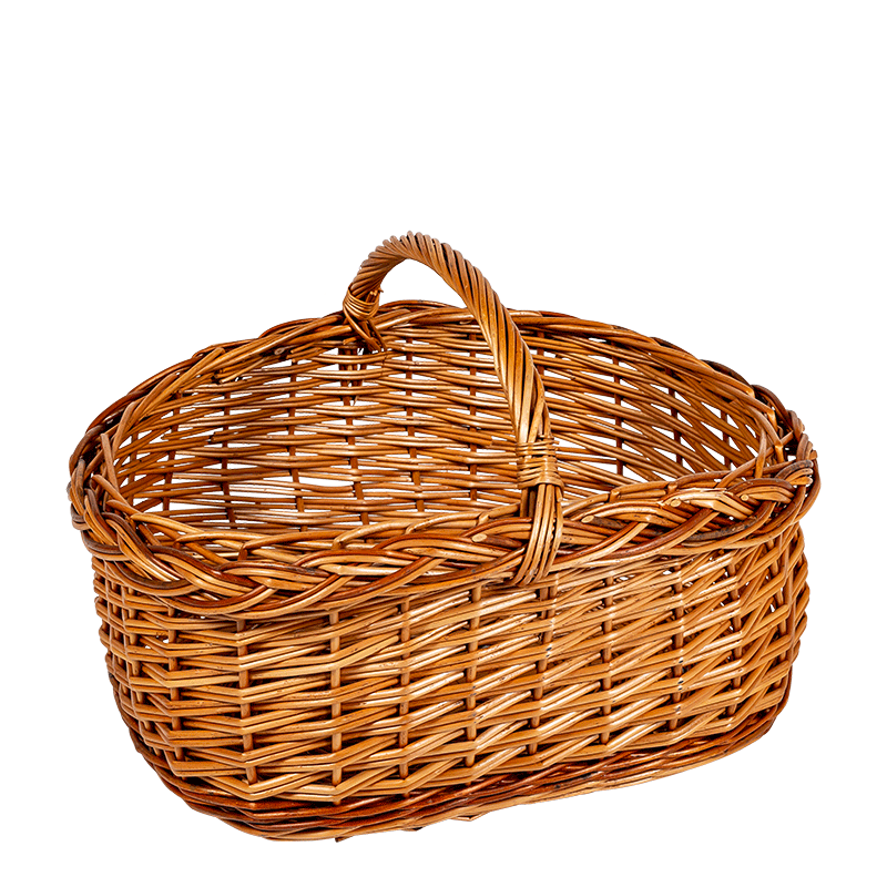 Panier Vintage en osier Ø 26-44 cm H 24-30 cm