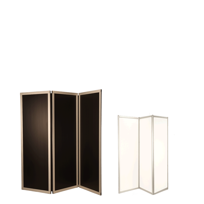 Kamerscherm black&white 3 luiken L 210 cm (70 x 3) H 186 cm