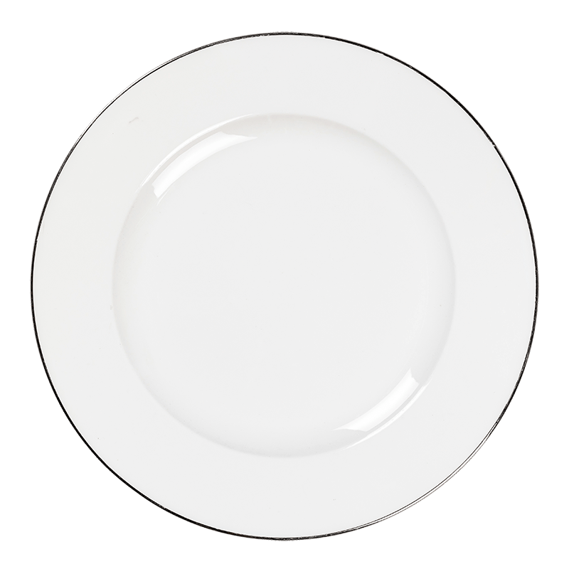 Assiette de pr&eacute;sentation Platinium &Oslash; 33 cm