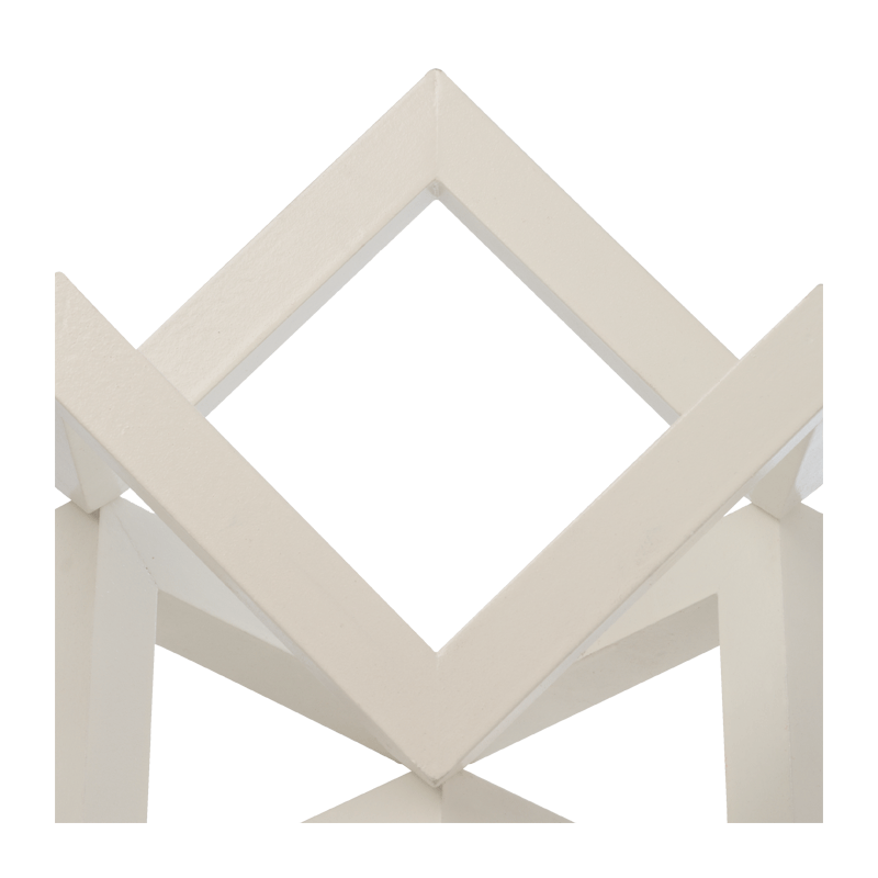 Support de plat en bois empilable blanc (à l'unité)