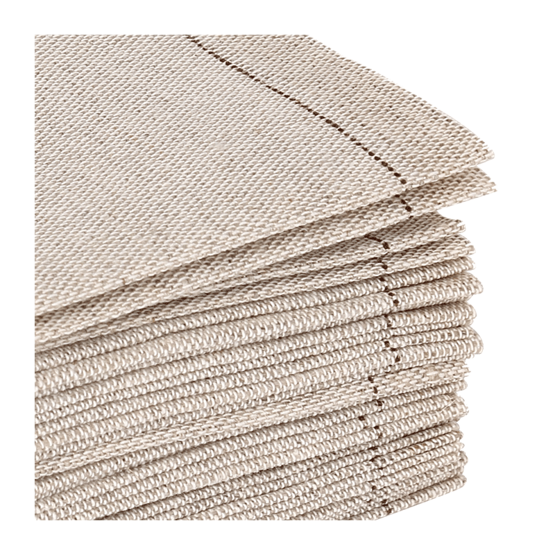Serviettes cocktail tissu ficelle 20 x 20 cm (par 30)